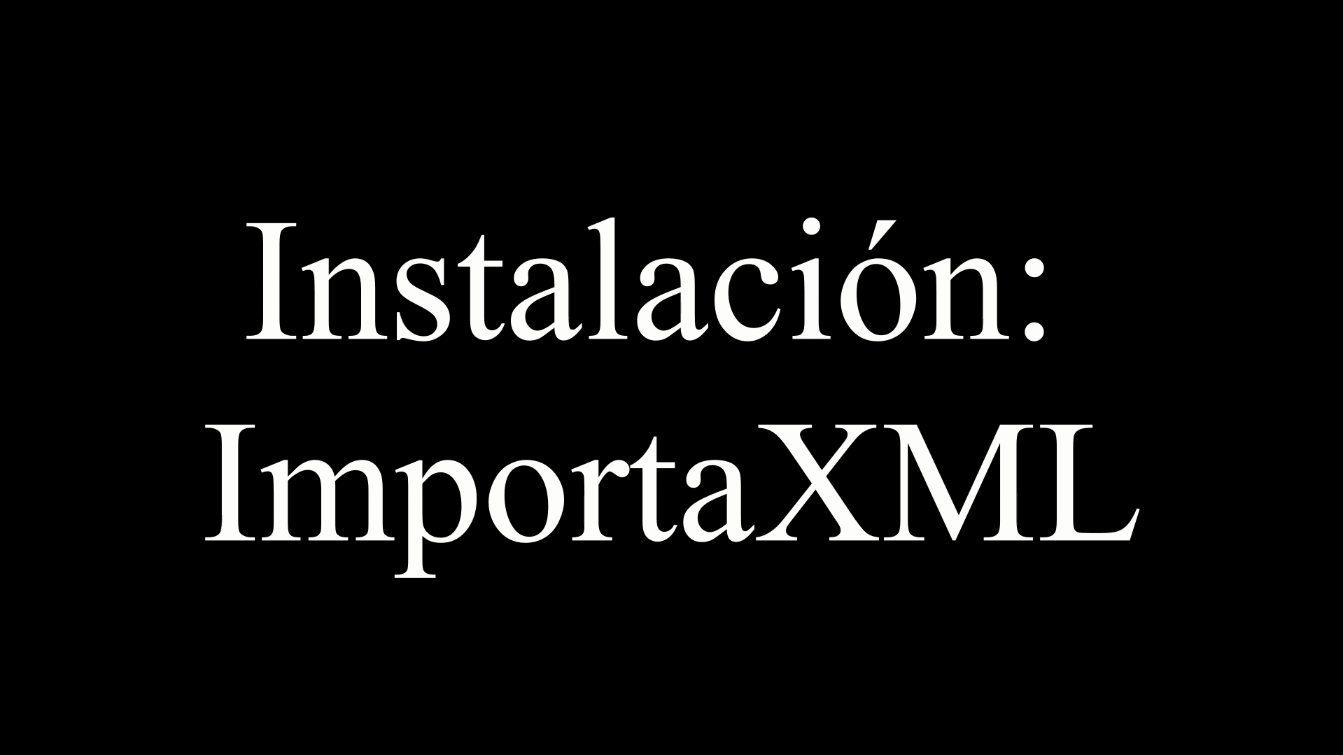 Instalación